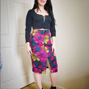 ❤️Vintage high waisted midi skirt❤️